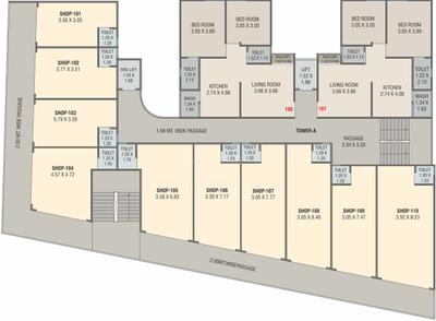 Project Image of 547.13 - 581.14 Sq.ft 2 BHK Apartment for buy in Kankeshwari Soham Resicom