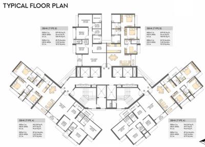 Project Image of 879.95 - 1076.0 Sq.ft 3 BHK Apartment for buy in SD Building No 3 Wing C Aquila