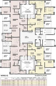 Project Image of 560.0 - 857.0 Sq.ft 2 BHK Apartment for buy in Mittal Sun Sapphire Wing F E C D