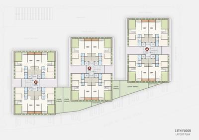 Project Image of 1985 Sq.ft 3 BHK Apartment / Flat for sale in Kudasan for Rs. 9805000