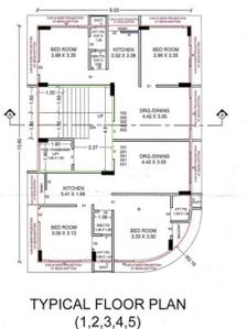 Reza Afreen Park Tower A Cluster Plan from 1st to 5th Floor 1