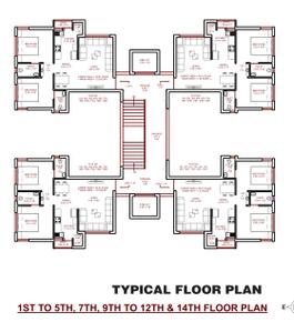 Project Image of 600.73 - 882.43 Sq.ft 2 BHK Apartment for buy in Maan Crystal Heaven Wing E F G H