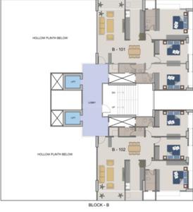 Project Image of 0.0 - 1255.07 Sq.ft 3 BHK Apartment for buy in Dhruvi Hrudhya