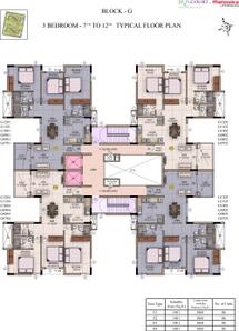 Project Image of 1055.0 - 1060.0 Sq.ft 3 BHK Apartment for buy in Mahindra Iris Court