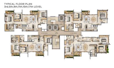 Project Image of 1620.95 - 1869.57 Sq.ft 3 BHK Apartment for buy in VBHC Aurora