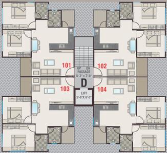 Project Image of 1050.0 - 1450.0 Sq.ft 2 BHK Apartment for buy in Rushabh Attic