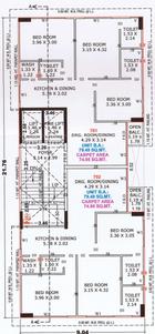Project Image of 0.0 - 806.32 Sq.ft 3 BHK Apartment for buy in SMJ Muktajeevan Ecstasy