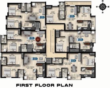 Project Image of 590.0 - 900.0 Sq.ft 1 BHK Apartment for buy in DAC Smile