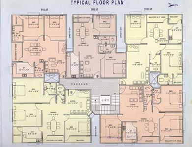 Project Image of 895.0 - 1100.0 Sq.ft 2 BHK Apartment for buy in Moghal Millenium