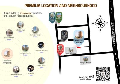 Project Image of 977.0 - 1077.0 Sq.ft 2 BHK Apartment for buy in Om Centrum Heights I