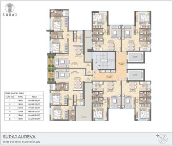 Project Image of 444.0 - 803.0 Sq.ft 1 BHK Apartment for buy in Suraj Aureva