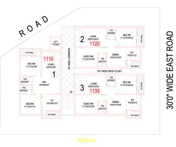 Project Image of 1000.0 - 1820.0 Sq.ft 2 BHK Apartment for buy in Golden Seven Hills