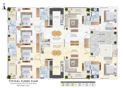 Project Image of 1818 Sq.ft 3 BHK Apartment / Flat for sale in Bapu Nagar for Rs. 16362000