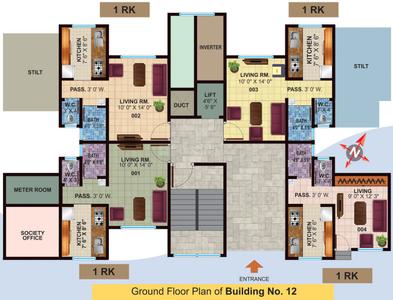 Project Image of 342.0 - 510.0 Sq.ft 1 BHK Apartment for buy in Jeevan Lifestyles