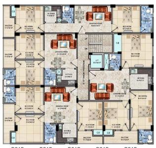 Project Image of 980.0 - 1750.0 Sq.ft 2 BHK Builder Floor for buy in Trinity Casa View Apartment 4