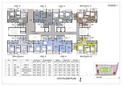 Project Image of 631.42 - 1087.0 Sq.ft 2 BHK Apartment for buy in Kohinoor Central Park Phase 1