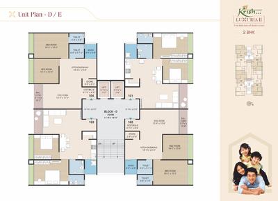 Project Image of 1332.0 - 1863.0 Sq.ft 2 BHK Apartment for buy in Krish Luxuria 2