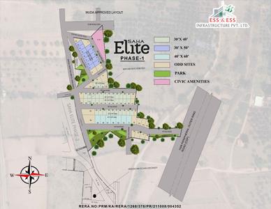 Project Image of 1200.0 - 2400.0 Sq.ft Residential Plot Plot for buy in Saha Elite