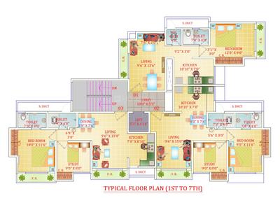 Project Image of 465.0 - 494.0 Sq.ft 2 BHK Apartment for buy in Bhakti Pearl C