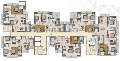 Project Image of 448.0 - 2957.0 Sq.ft 1 BHK Apartment for buy in Ambition Paradise