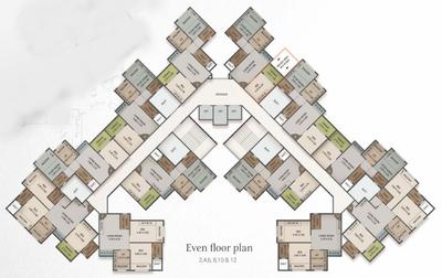 Project Image of 402.0 - 424.0 Sq.ft 2 BHK Apartment for buy in Patels Signature Type B