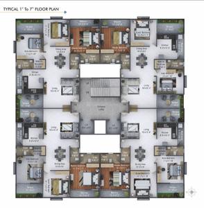 Project Image of 0.0 - 1800.0 Sq.ft 3 BHK Apartment for buy in Divyam Apartments