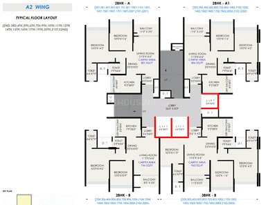 Project Image of 733.0 - 1096.0 Sq.ft 2 BHK Apartment for buy in Saniket The Rising Phase 3