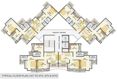 Project Image of 332.0 - 875.0 Sq.ft 1 BHK Apartment for buy in Colours Paradises