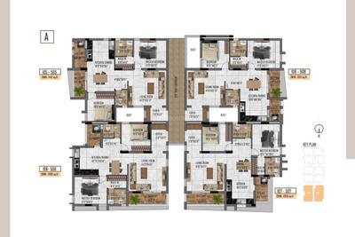 Project Image of 1127.0 - 1203.0 Sq.ft 2 BHK Apartment for buy in Vivya Apartment