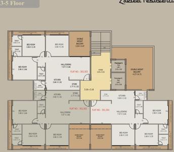 Project Image of 0.0 - 929.25 Sq.ft 3 BHK Apartment for buy in Orchid Zabeel Residencies