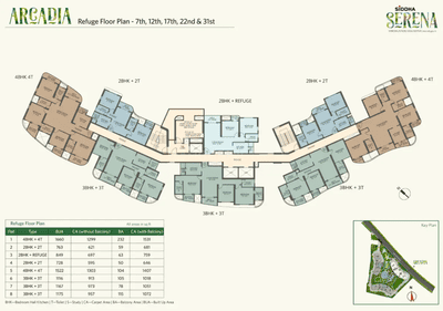 Project Image of 487.0 - 1531.0 Sq.ft 1 BHK Apartment for buy in Siddha Serena Phase III