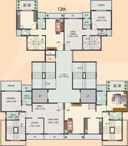 Project Image of 1150.0 - 1200.0 Sq.ft 2 BHK Apartment for buy in Manzil Pride