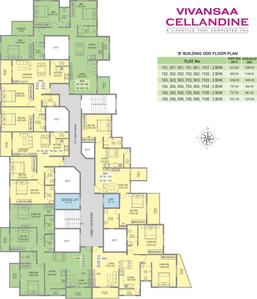 Project Image of 739.0 - 1112.0 Sq.ft 2 BHK Apartment for buy in Viijcon The Vivansaa Cellandine