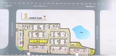 Project Image of 1212 Sq.ft 2 BHK Apartment / Flat for sale in Udhna for Rs. 2275000