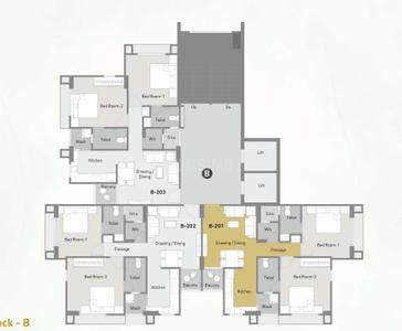 Project Image of 593.41 - 839.37 Sq.ft 2 BHK Apartment for buy in Myco Akeelah