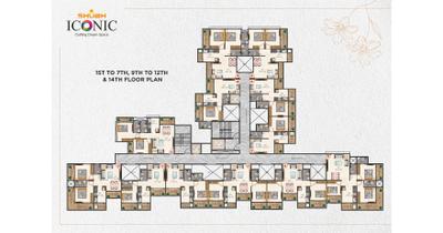 Project Image of 500.0 - 1014.0 Sq.ft 1 BHK Apartment for buy in Shubh Iconic