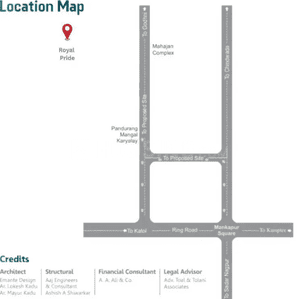 Project Image of 581.04 - 813.75 Sq.ft 2 BHK Apartment for buy in Shibaam Royal Pride