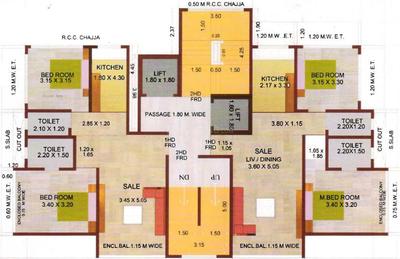 Project Image of 0.0 - 794.0 Sq.ft 2 BHK Apartment for buy in Concrete Santosh Building
