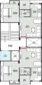 Project Image of 349.83 - 355.21 Sq.ft 1 BHK Apartment for buy in Riddhi Palace
