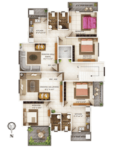 Project Image of 0.0 - 1150.0 Sq.ft 2 BHK Apartment for buy in SG Mrignayani Enclave