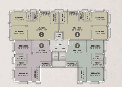 Project Image of 800.0 - 1360.0 Sq.ft 2 BHK Apartment for buy in Tirupati Paradise