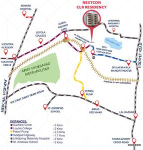 Project Image of 1119.0 - 1442.0 Sq.ft 2 BHK Apartment for buy in Nestcon CLR Residency
