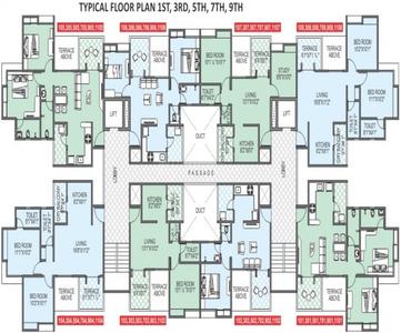 Project Image of 350.0 - 545.0 Sq.ft 1 BHK Apartment for buy in Choice Goodwill Nirmiti B Building