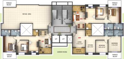 Project Image of 686.74 - 780.16 Sq.ft 2 BHK Apartment for buy in Kumar Palmcrest