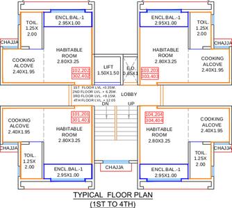 Project Image of 293.0 - 327.0 Sq.ft 1 RK Apartment for buy in Qualcon Palms