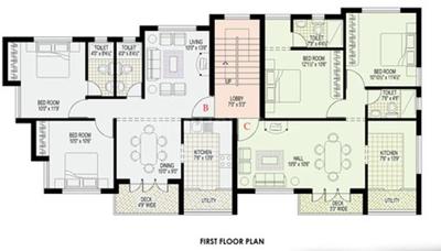 Project Image of 903 Sq.ft 2 BHK Apartment / Flat for sale in Choolaimedu for Rs. 9500000