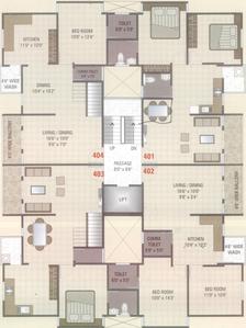 Project Image of 1100.0 - 1954.0 Sq.ft 2 BHK Apartment for buy in Yogi Shree Akshar Residency