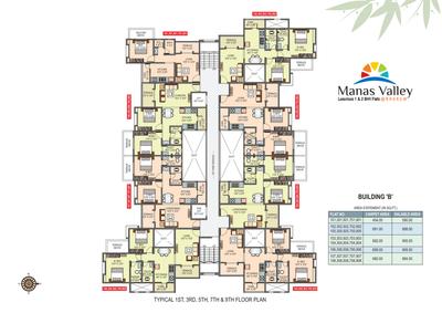 Project Image of 518.0 - 580.0 Sq.ft 2 BHK Apartment for buy in Balaji Manas Valley Phase 1