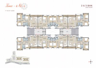 Project Image of 1450.0 - 2000.0 Sq.ft 2 BHK Apartment for buy in Niilkanth Aaradhya