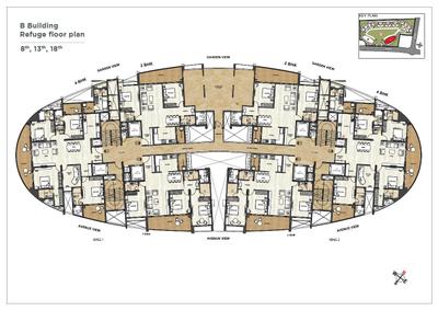 Project Image of 710.96 - 1874.0 Sq.ft 2 BHK Apartment for buy in Pride Miami A1 A2 A3 B2